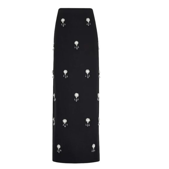 OddMuse Black Crystal Maxi Skirt- XL - NWT - Picture 1 of 5